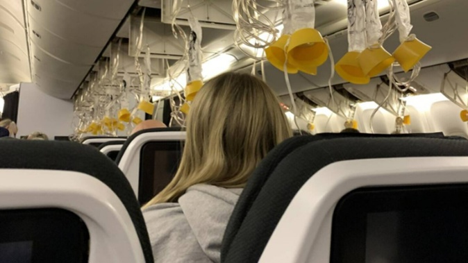 Oxygen masks dropped and an emergency was declared on Air NZ flight from LAX to Auckland early this morning - but it was a false alarm. Photo / Supplied