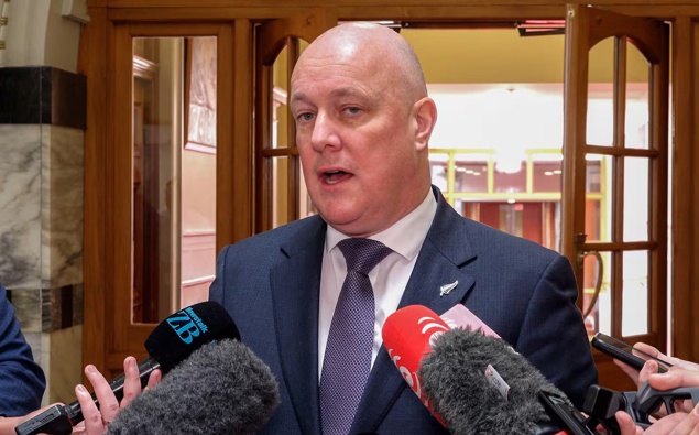 Prime Minister Christopher Luxon said he believed the new academies would be very different to boot camps of the past. Photo / Mark Mitchell