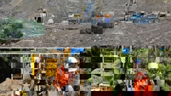 Geotechnical investigations on State Highway 25A . Photo / Supplied