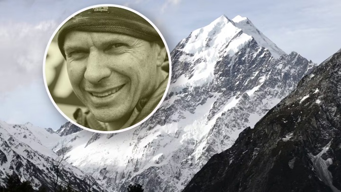Aoraki Mount Cook, South Island, New Zealand, insert photo of missing climber Kurt Blair, 56. / NZME