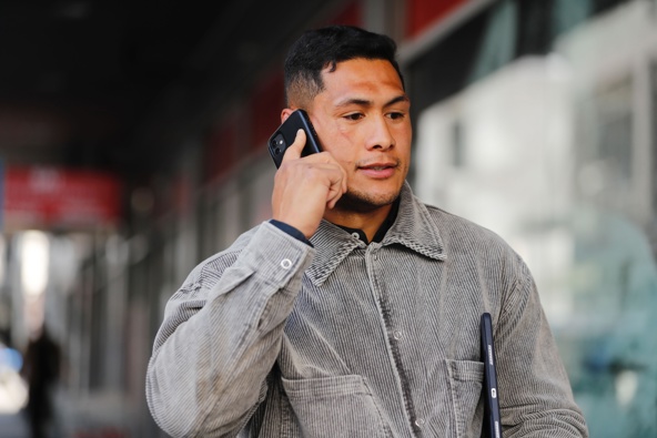 Roger Tuivasa-Sheck leaving the Auckland District Court where he has been charged with drink driving. Photo / Dean Purcell