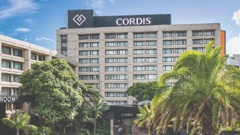 Fire crews from stations across Auckland attended an incident at Cordis Hotel, Auckland, tonight. Photo / @CordisAuckland_