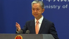 Chinese Foreign Ministry spokesperson Wang Wenbin. Photo / Liu Zheng, AP