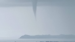 Andrea Hawcridge photographed this waterspout over Bream Bay from her decking near Waipu.
