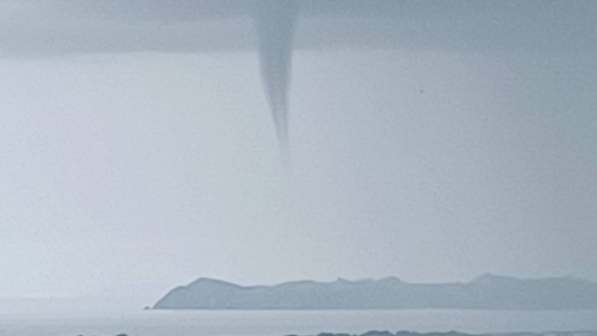 Andrea Hawcridge photographed this waterspout over Bream Bay from her decking near Waipu.