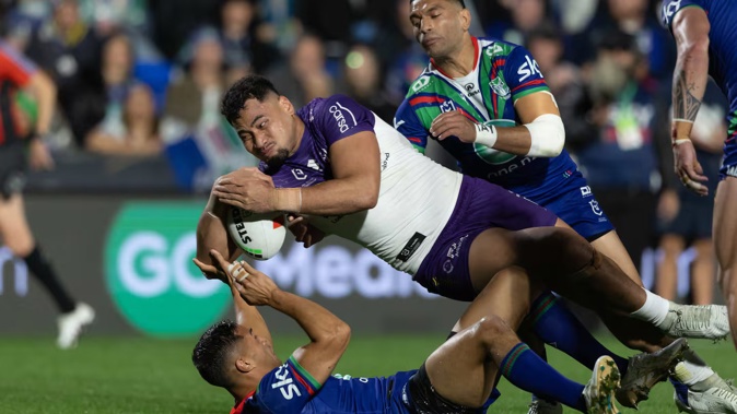 Eliesa Katoa has been impressive since joining the Melbourne Storm from the NZ Warriors. Photo / Photosport