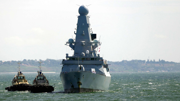 HMS Defender. (Photo / CNN)