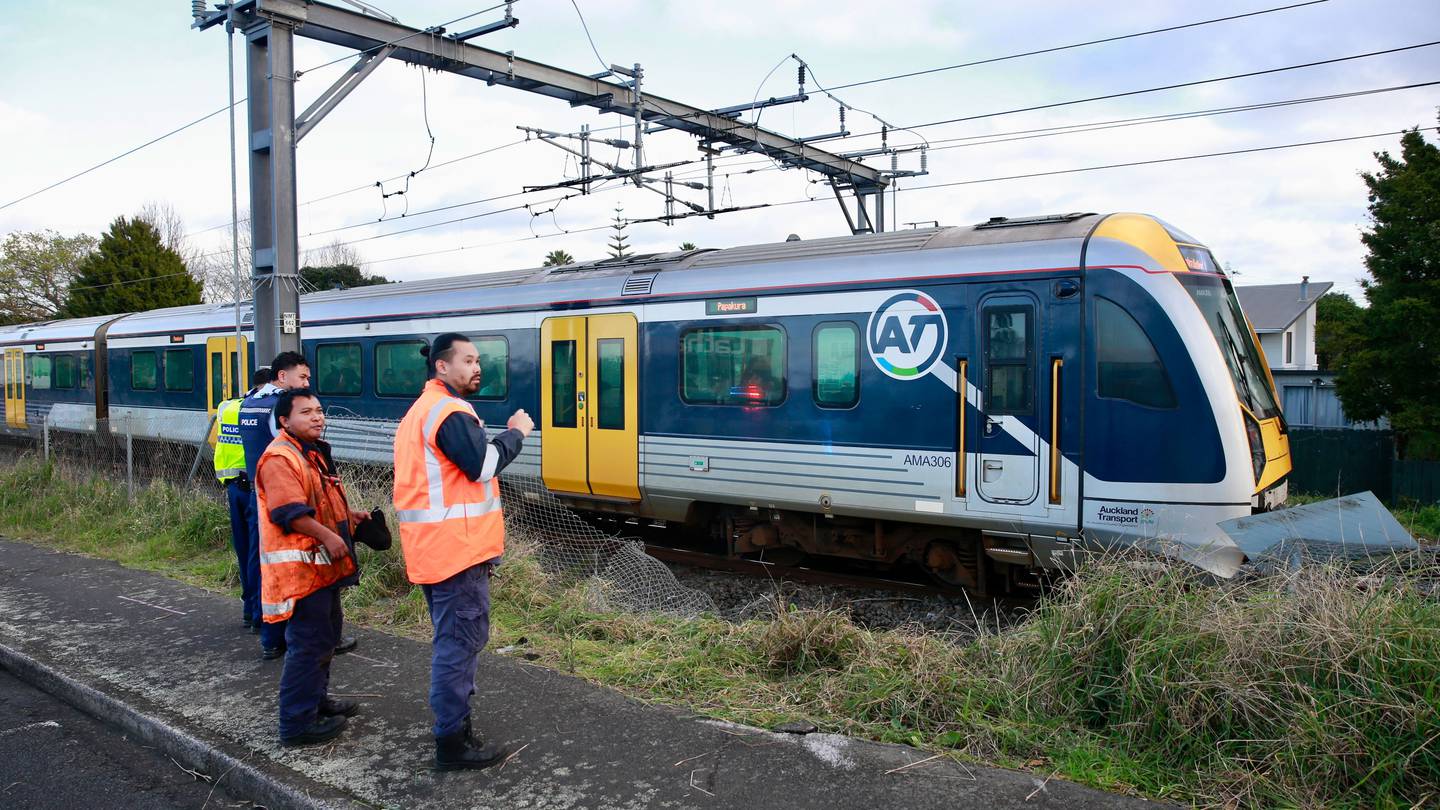 AT said an earlier track obstruction and trespasser between Manurewa and Homai had caused the delays. Photo / Alex Burton