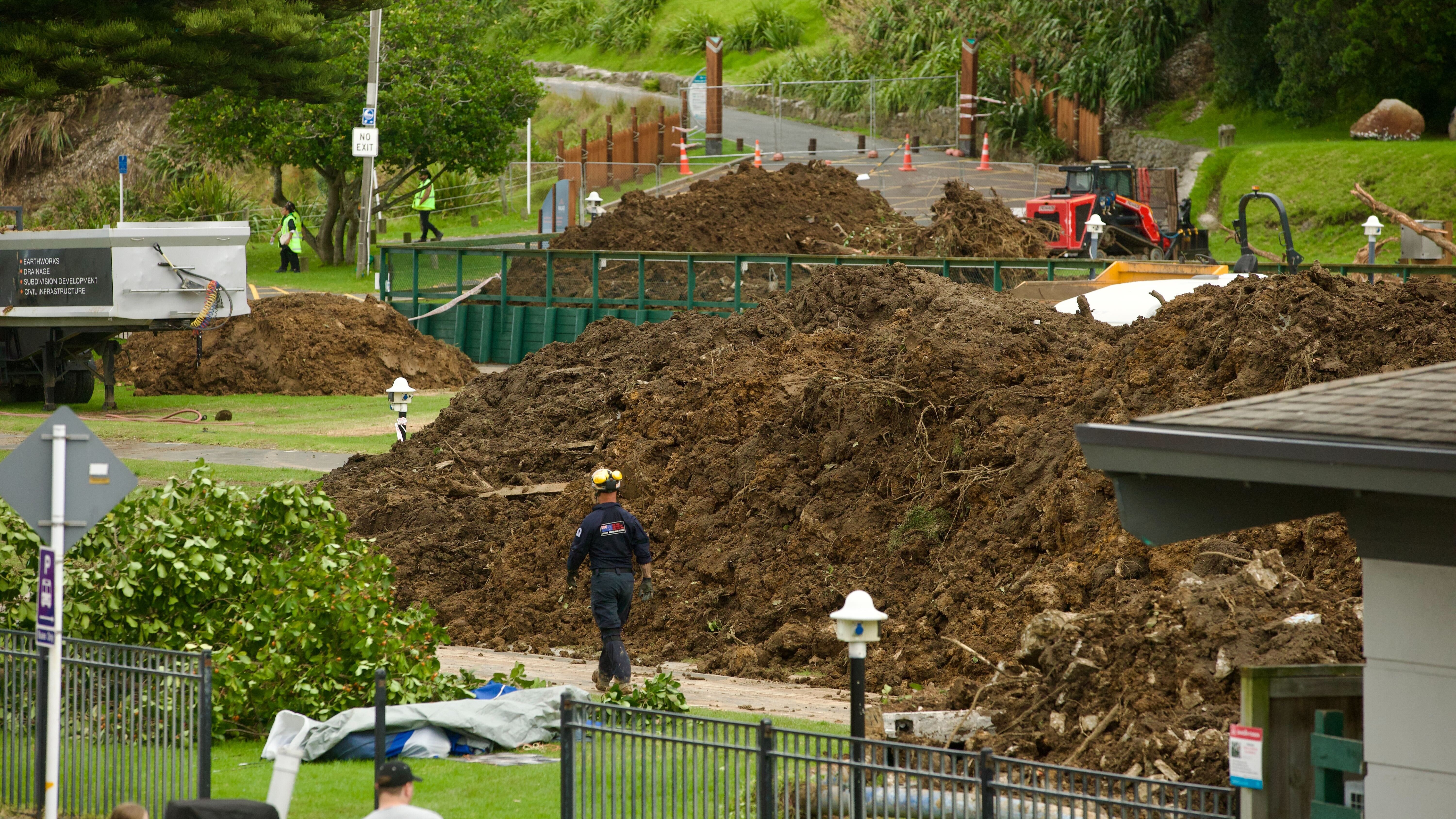 "Huge amount of activity": Rescue operations continue at site of Mt Maunganui landslide 