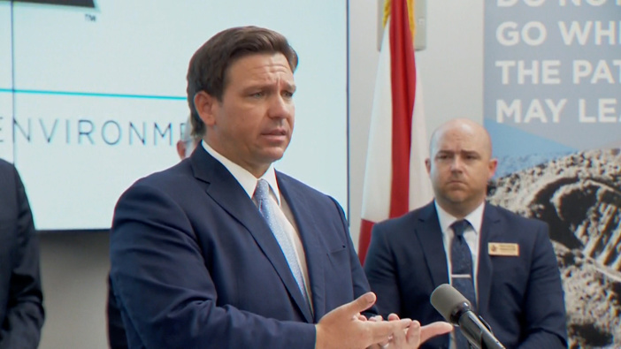Florida Gov. Ron DeSantis said the new policy recognizes that quarantining healthy students is "incredibly damaging" for students' educational advancement and disruptive for families. (Photo / CNN)