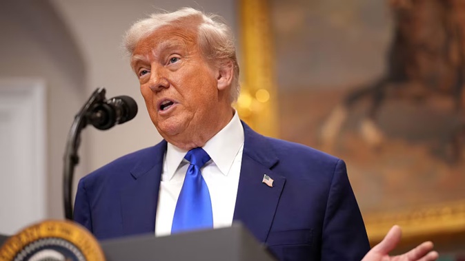 US President Donald Trump has slammed inaction from Brussels. Photo / Getty Images