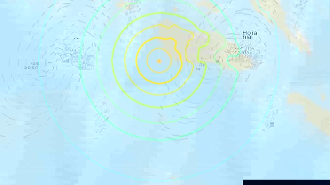 A powerful magnitude 7.0 earthquake struck near the Solomon Islands. Photo / USGS