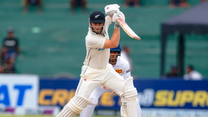 Kane Williamson in action during the Sri Lanka tour. Photo / Sri Lanka Cricket