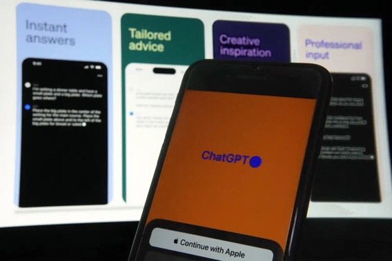 The ChatGPT app is seen on an iPhone in New York, Thursday, May 18, 2023. Authorities worldwide are racing to rein in artificial intelligence, including in the European Union, where groundbreaking legislation is set to pass a key hurdle. European Parliament lawmakers are due to vote Wednesday, June 14 on the proposal, along with controversial facial recognition amendments. (AP Photo/Richard Drew, file)