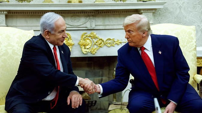 The US President says Israel has agreed to finalise a ceasefire. Photo / Getty Images