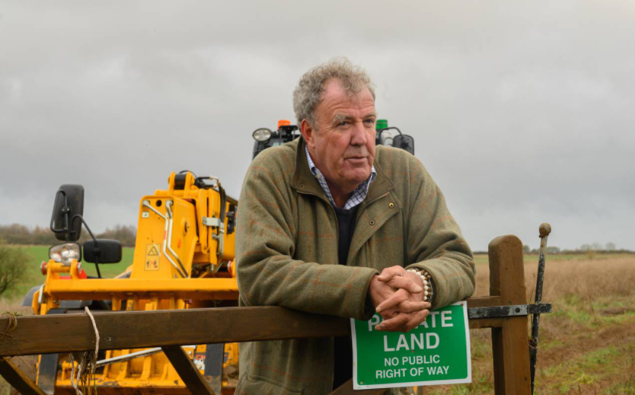 Jeremy Clarkson trades hot wheels for tractors in Clarkson's Farm, streaming on Amazon Prime Video now. (Photo / NZ Herald)