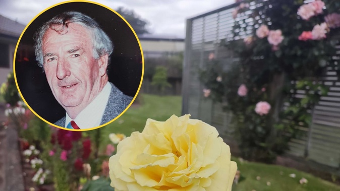 Edward Duffy, also known as Eddie Duffy, was killed in a road crash after buying plants for his beloved garden. Main photo / Maryana Garcia. Inset / Supplied