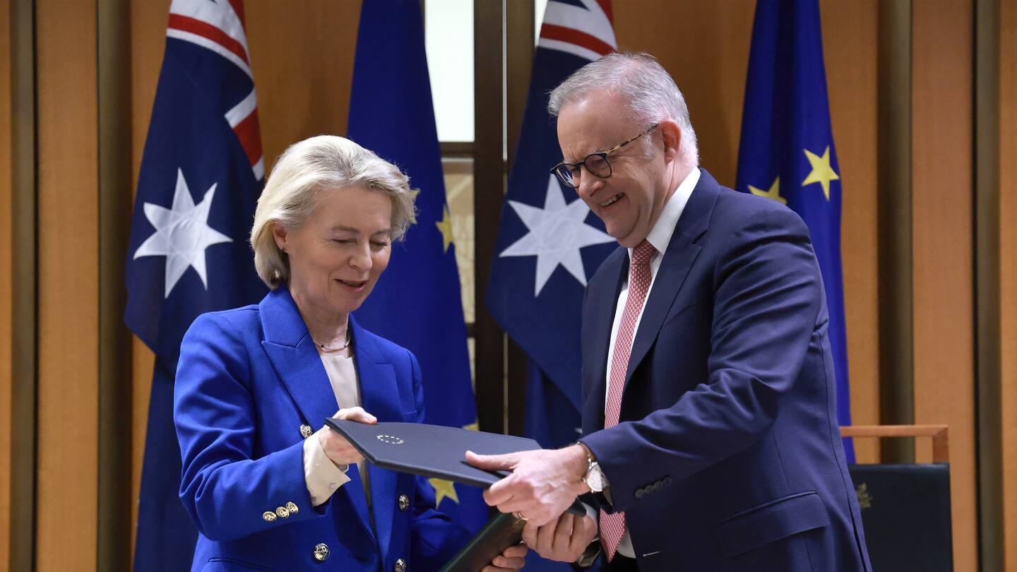 Australia, EU agree sweeping new trade pact