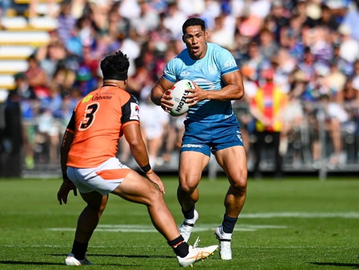 Roger Tuivasa-Sheck impressed at centre for the NZ Warriors. Photo / Photosport