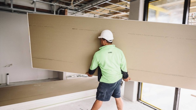 Lengthy delays to get GIB board or other brands of plasterboard have plagued the construction sector. Photo / Supplied
