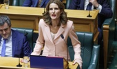 Finance Minister Nicola Willis readiing her Budget 2026 in. the House, Parliament, Wellington, New Zealand, May 28, 2026. Herald photograph by Mark Mitchell