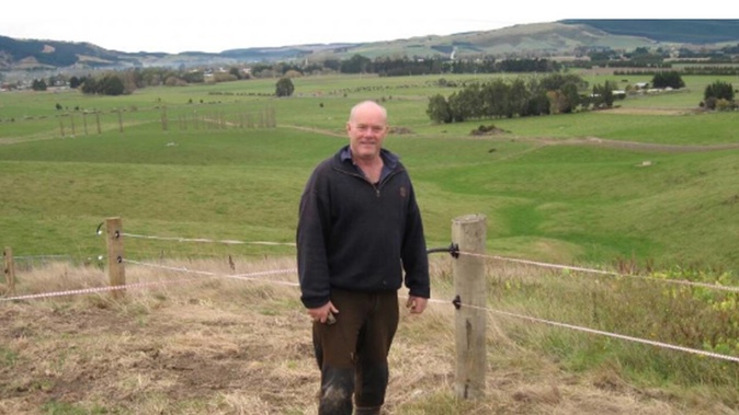 Shane David Gibbons on his Whare Creek farm. (Photo / Otago Daily Times)
