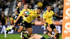Julian Savea in action during the Hurricanes win over the Highlanders. (Photo / Getty Images)