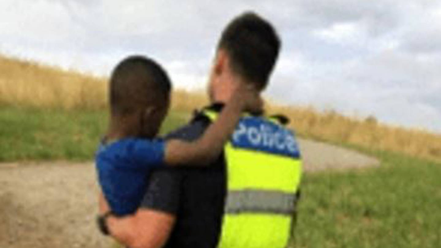 First Constable Jesse Kozak carried the boy about 1.5km from the river to Peerless Ct, Avondale Heights. Photo / Victoria Police