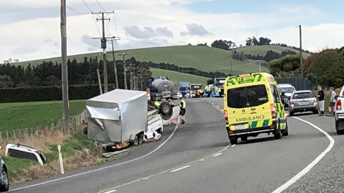Jotham Miller's ute had been swerving within his lane and veering over the centreline for 5km before colliding with the McEwan family. Photo / Barry Stewart, File