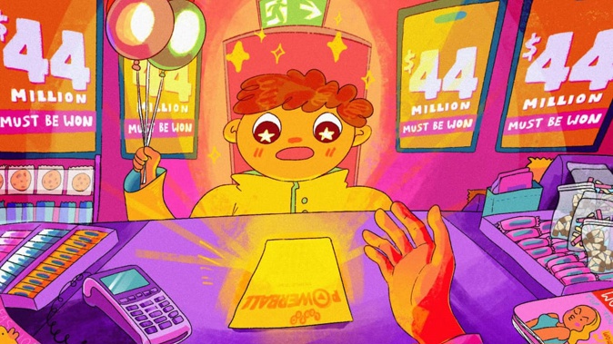 A study of 900 Pasifika children, aged 9 years old and living in New Zealand, found 7 per cent of them had bought a Lotto ticket (illustration). Photo / RNZ