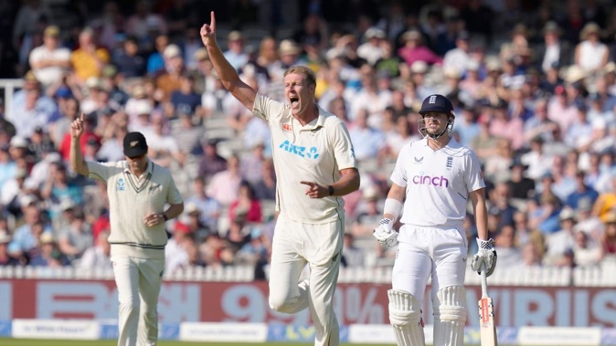 Kyle Jamieson suffered a back injury during last year's tour to England. Photo / AP
