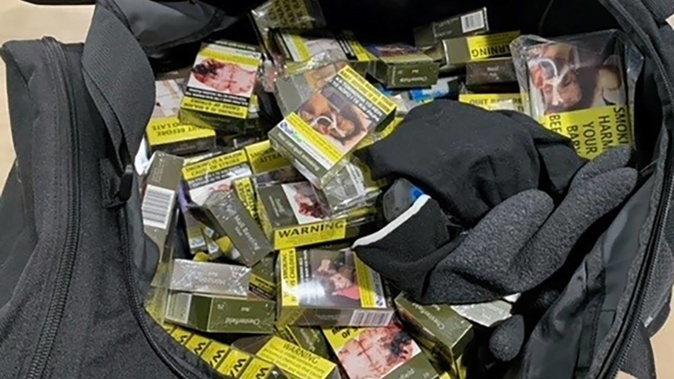 The teenager was found with a car boot filled with cigarettes. Photo / File
