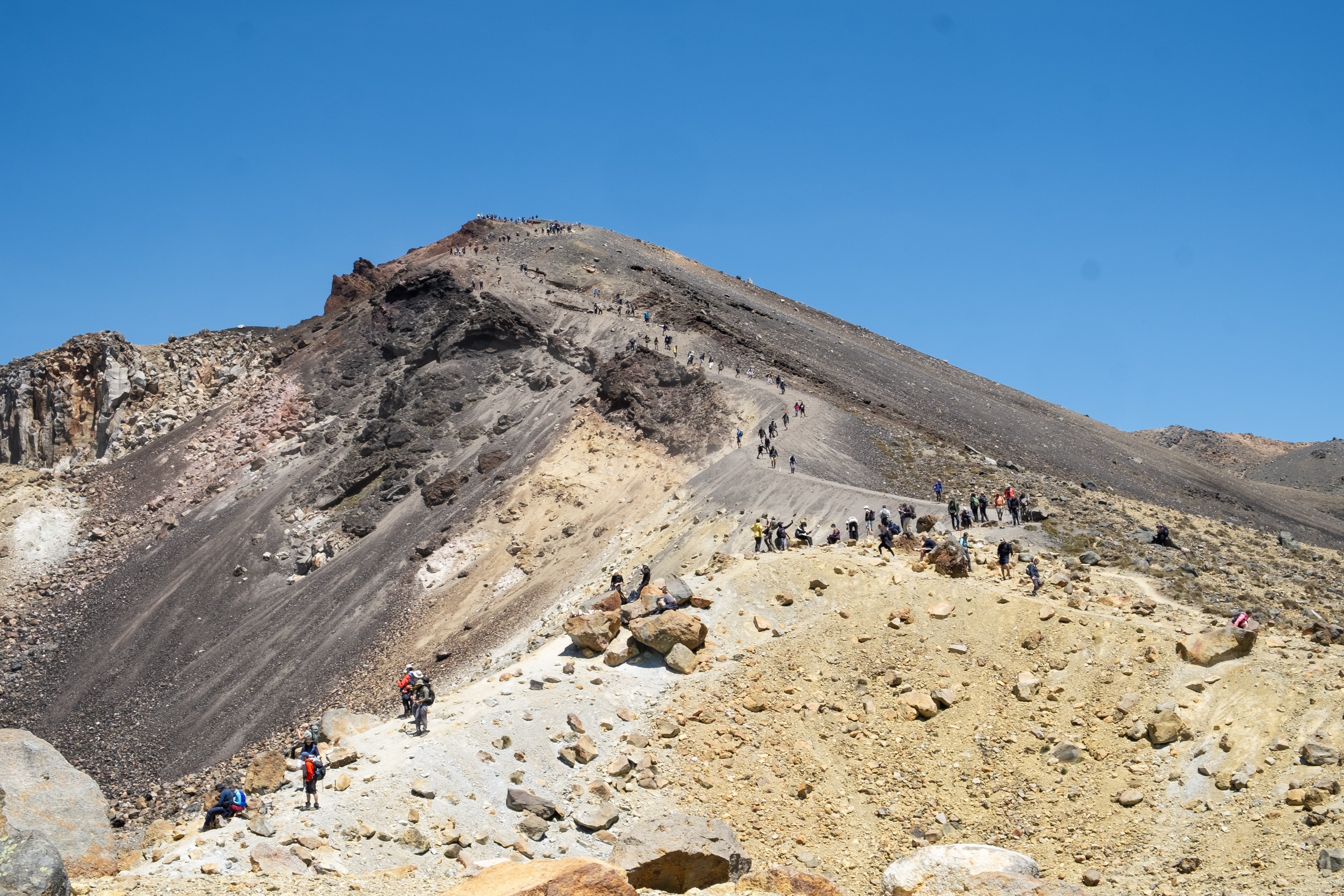 Poor weather, fires blamed for drop in Tongariro Alpine Crossing numbers; visitor cap being considered