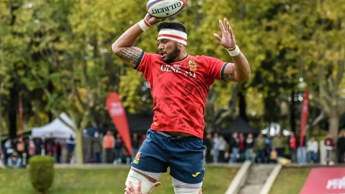 Kawa Leauma played an unofficial game for Spain against Italy in October. Photo / Facebook