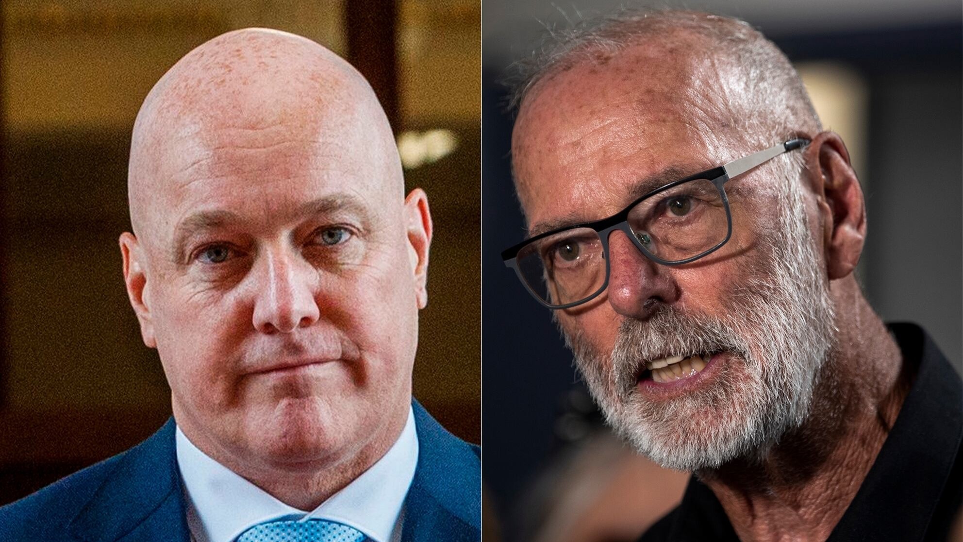 Prime Minister Christopher Luxon and Auckland Mayor Wayne Brown. Photos / Mark Mitchell, Dean Purcell