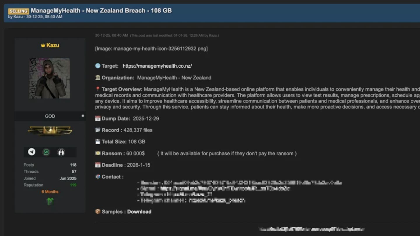 ManageMyHealth breach: Patients at risk of identity theft, extortion - expe