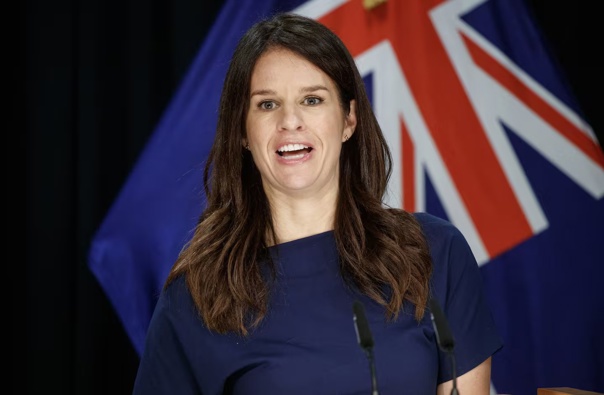 Education Minister Erica Stanford during a post-Cabinet press conference in April 2024. Photo / Mark Mitchell