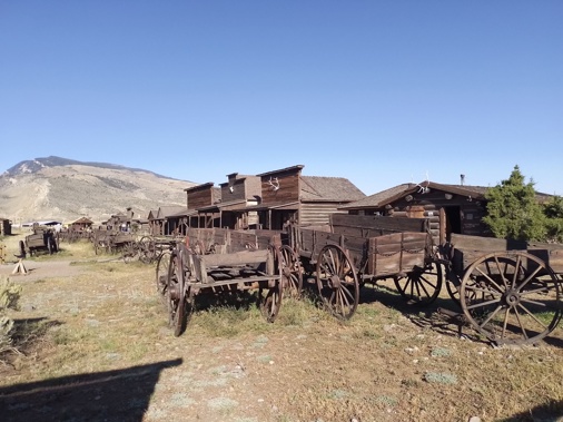 Old West Relics At Old Trail Town, Cody. Photo / Mike Yardley