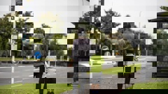 A five-year-old girl and her grandmother are nursing injuries sustained after getting jammed by bus doors while they hopped off. Photo / Michael Craig