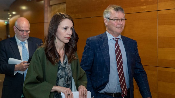 Prime Minister Jacinda Ardern and Revenue Minister David Parker. Photo / Mark Mitchell