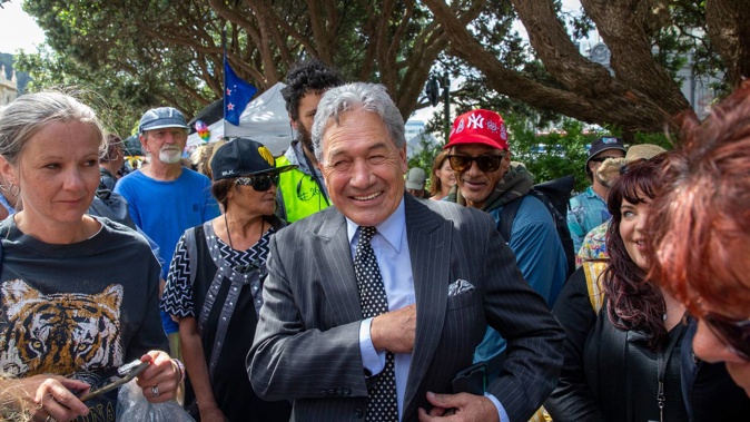 NZ First and Winston Peters are back, with the latter kicking off the party's conference in Christchurch this morning. Photo / Mark Mitchell