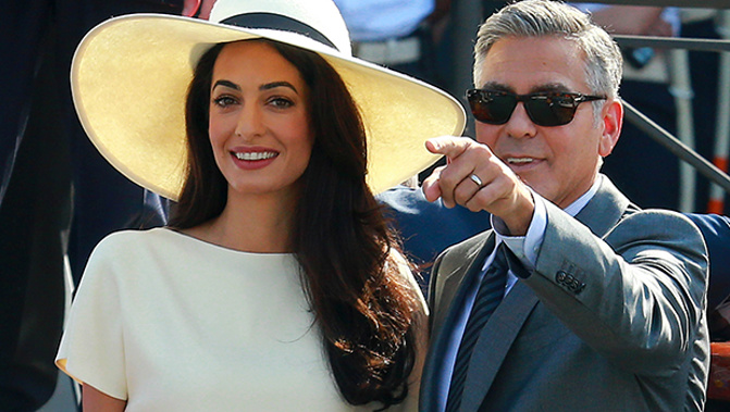 Mr & Mrs George Clooney haven't finished celebrating their recent nuptials in Italy (Photo: Getty Images)