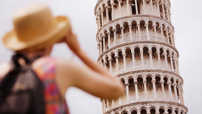 The Leaning Tower of Pisa has been leaning since the 14th century. Photo / Getty Images