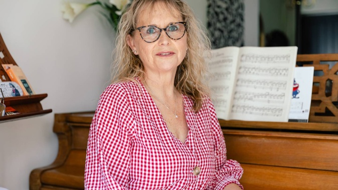 Suzi Bunting in her Nelson home. Today she drives a school bus and loves it, as she strives to put the past behind her. Photo / Tessa Jaine