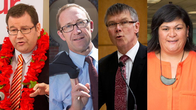 Andrew Little, Nanaia Mahuta, David Parker and Grant Robertson will each battle it out for the top position in the fourth hustings meeting of their nationwide selection (NewsPixNZ/NZ Herald)