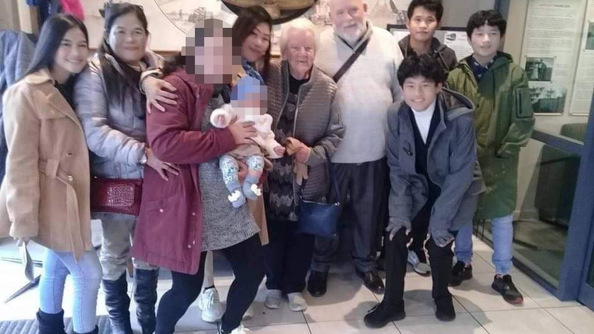 The extended family were returning home to Auckland from the funeral of an elderly aunt of Paul Brown's in Gore. (Photo / Supplied)