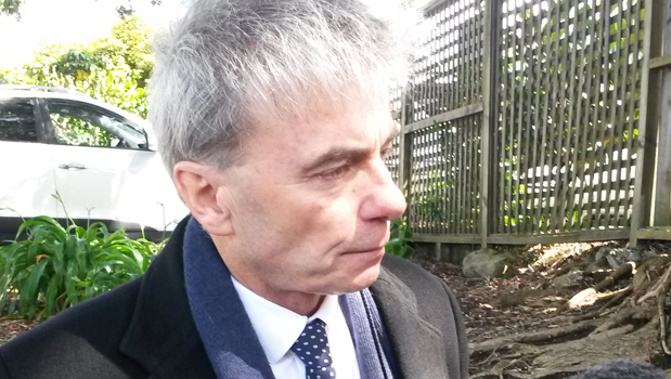 Michael Blowers' defence lawyer outside the courthouse (Charlie Greenhalgh)