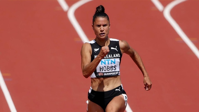 Zoe Hobbs in action at the World Athletics Championships. Photo / Getty