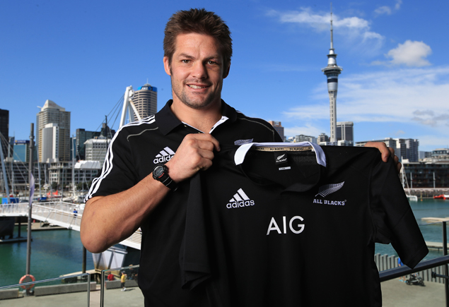 2012 - AIG begin sponsoring the All Blacks, and secure a very controversial logo placement on the front of the jersey