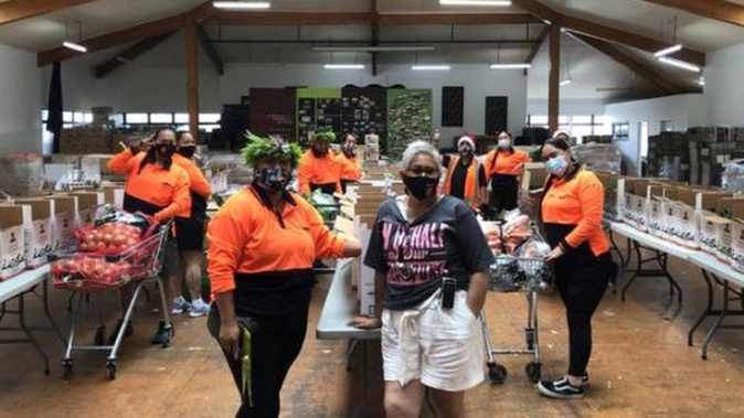 The team at Manurewa marae. Photo / RNZ